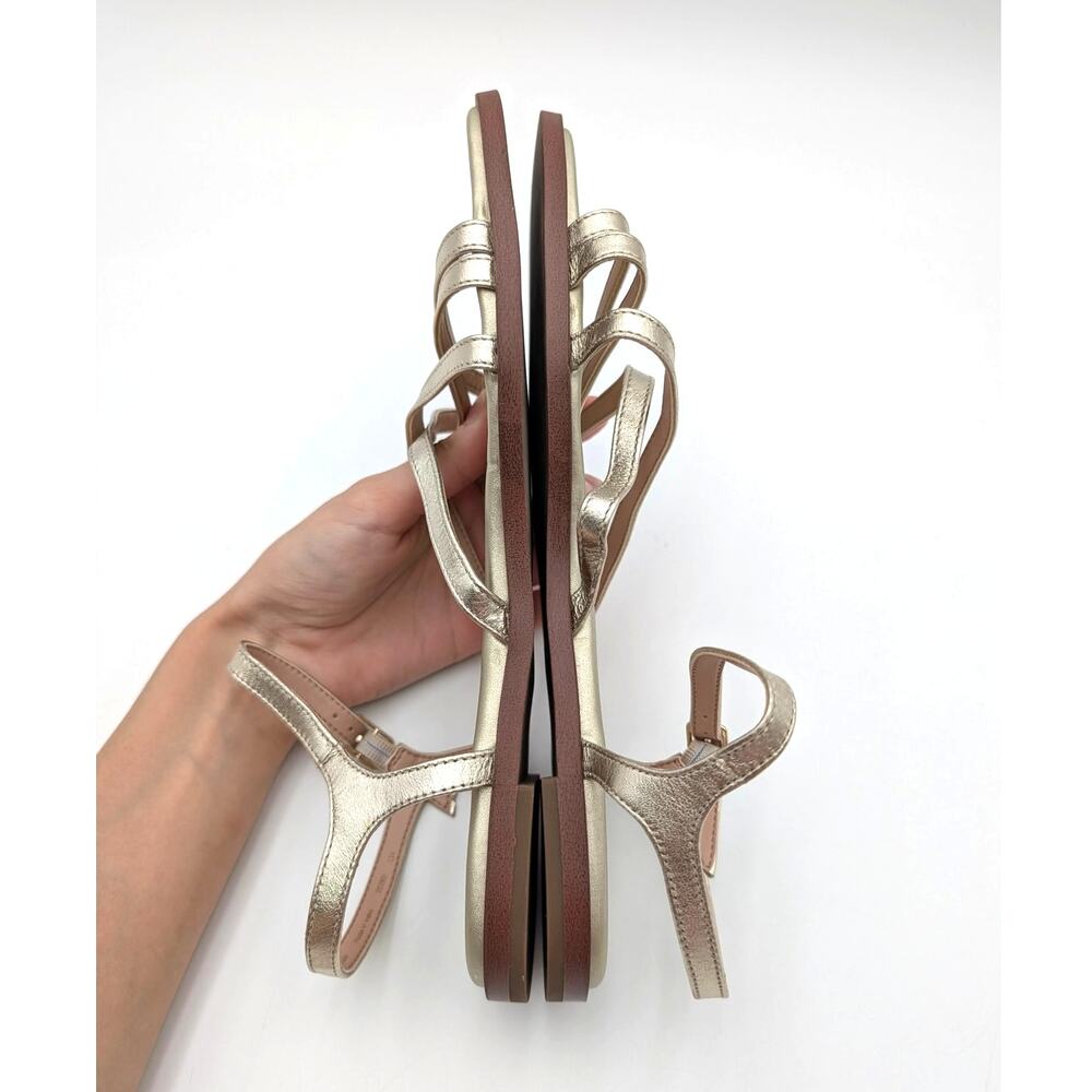 Cole Haan Flynn Strappy Sandals Ankle Strap Women Gold Size US9B EU39.5 - Picture 10 of 10